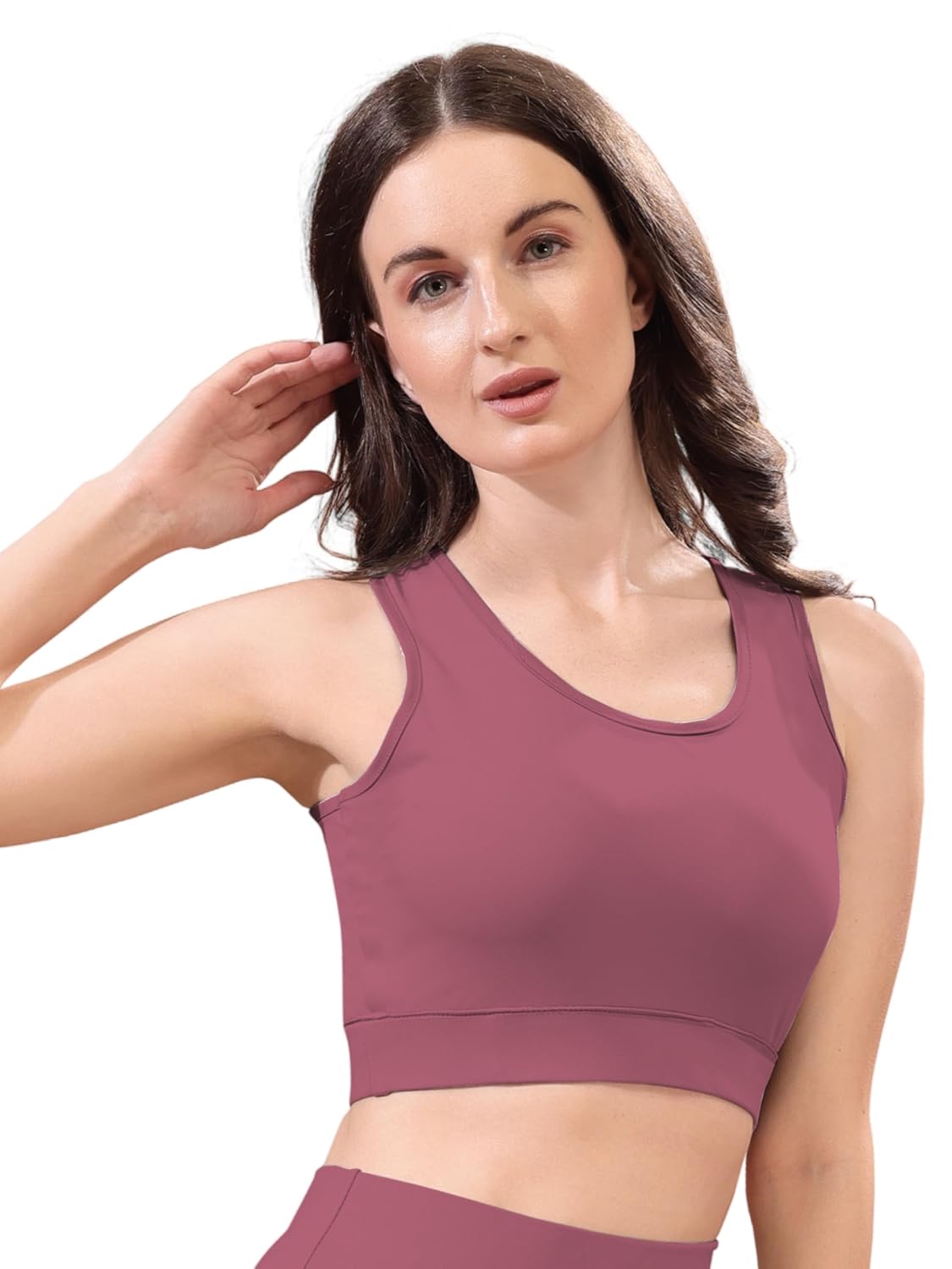 POOJARAN SAREE Solid Sportwear Bra Workout Bra | Polyester Blend Sleeveless Croptop,Top | Gymwear Top Workout Stretchable ... - Review, Price and Buying Guide