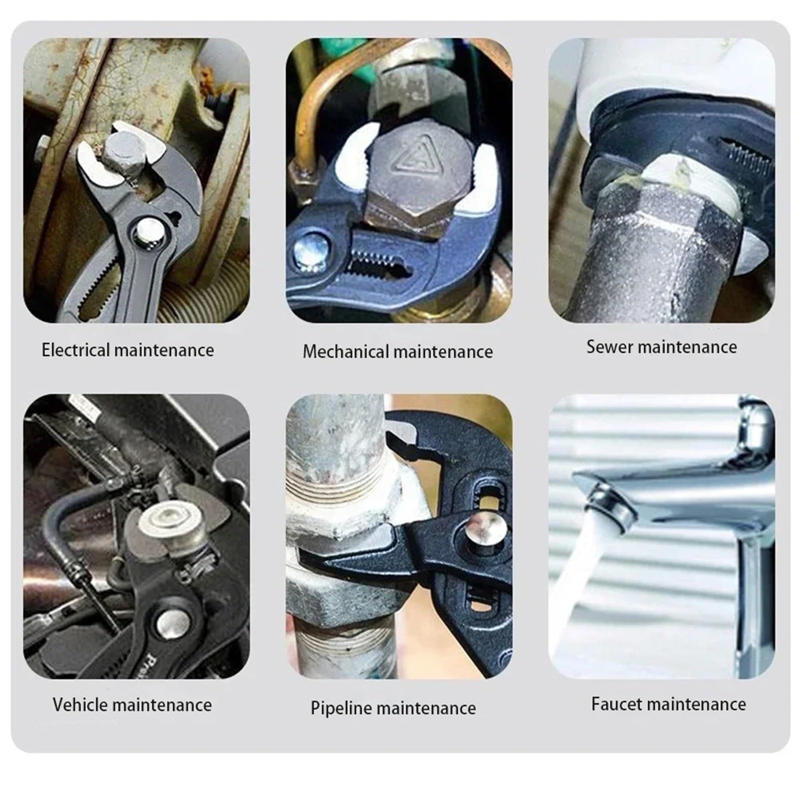 Alicates hidráulicos de crimpado, alicates universales de fontanería de 7, 10 y 12 pulgadas, ajuste rápido, bomba de agua, mordaza en V, machihembrado, para cobre y aluminio (7, 10 y 12 pulgadas)