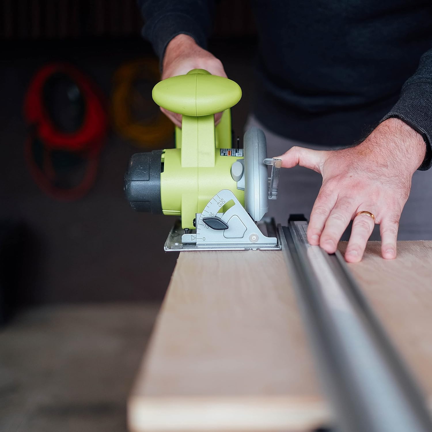 DCT Aluminum Pro Grip Clamp Straight Edge Wood Cutting Table Saw Guide, 24in / 62cm – Circular, Rotary, Jig, Router