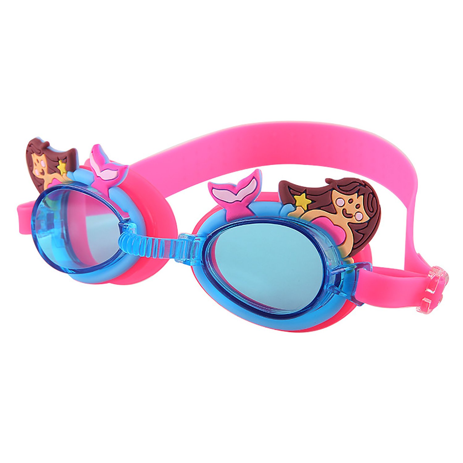 June Sports Lindas gafas de natación para niños, jóvenes, gafas de natación profesionales de triatlón con funda de protección gratuita para niños y adolescentes, múltiples estilos de dibujos animados