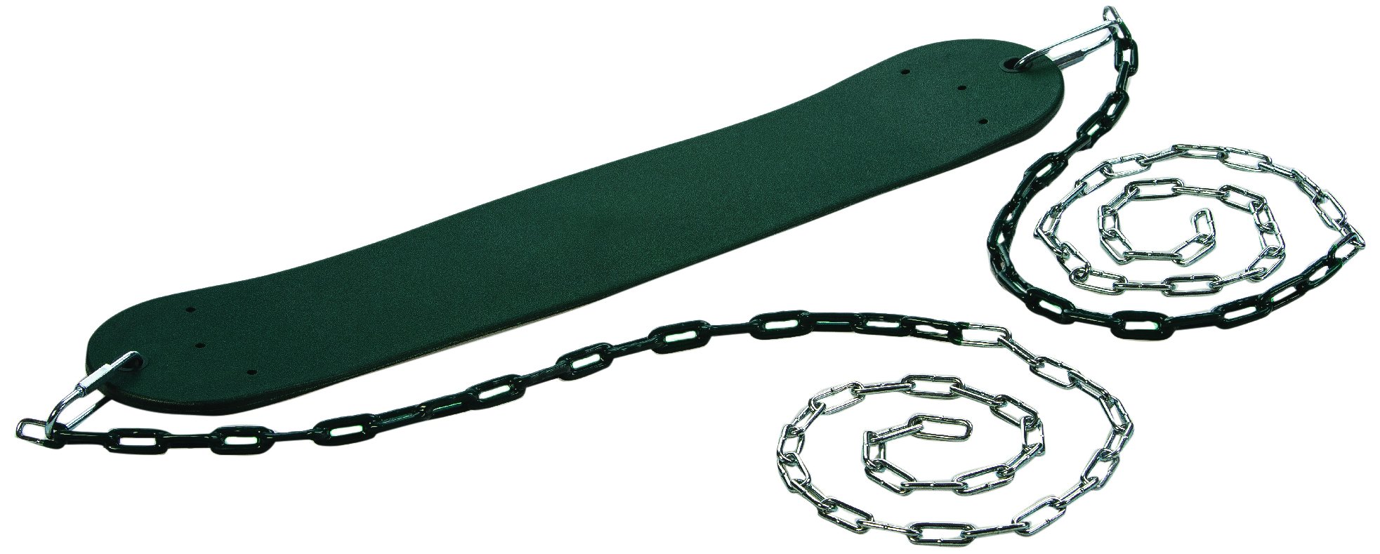 Standard Swingset Seat with Chains | 6 Colors | 150lb Capacity | 58" Zinc-Plated Chain w/Vinyl Coating | Easy Assembly, Easy Installation | Replacement Playset Accessory | DIY Playground Accessories