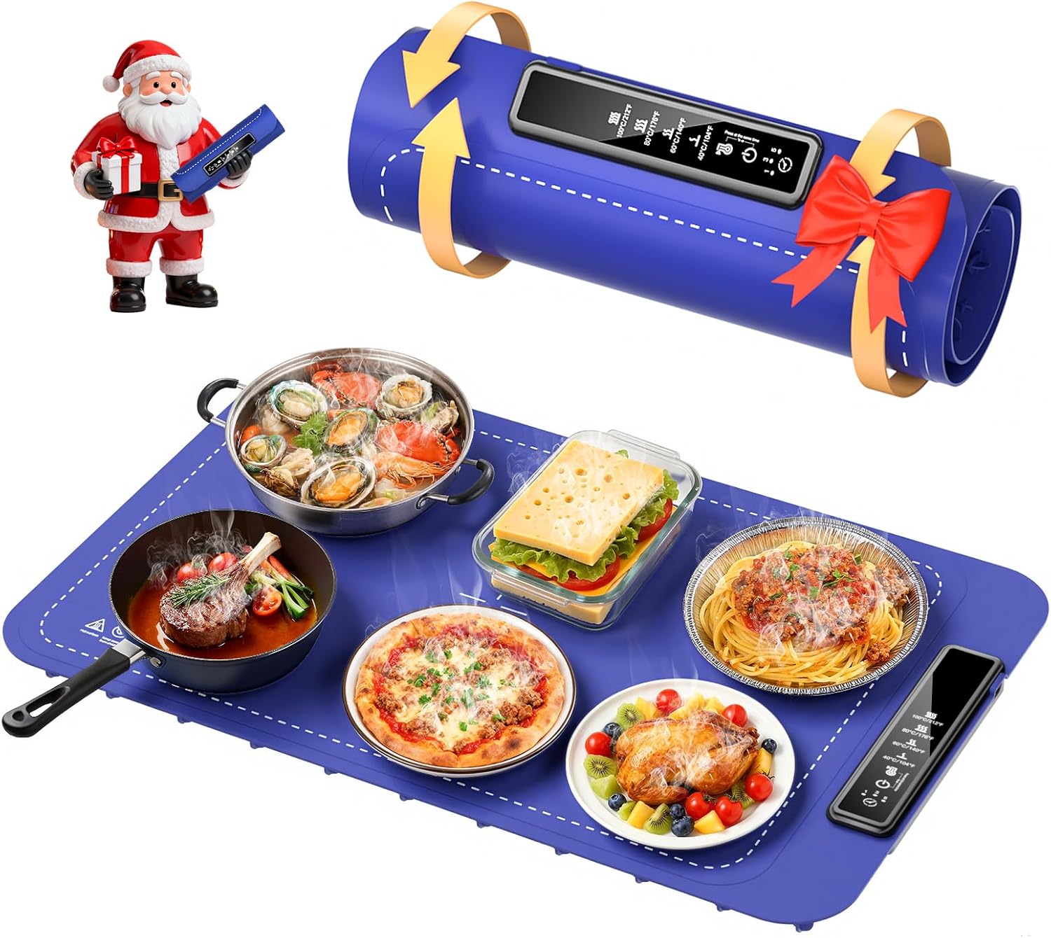Electric Food Warming Mat with Timer & 4 Heat Levels for Events Electric Food Warming Mat with Timer & 4 Heat Levels for Events