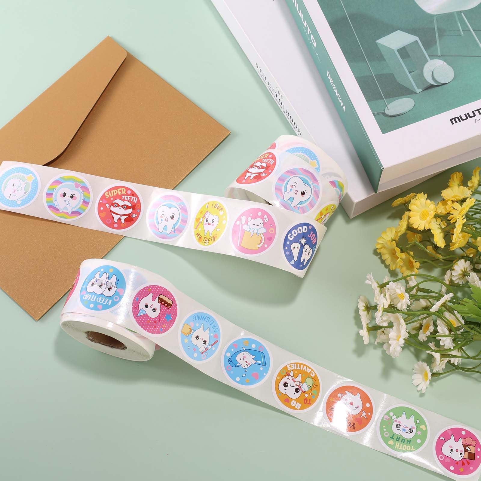 Tinoaly 1000pcs Dental Stickers - Image 3