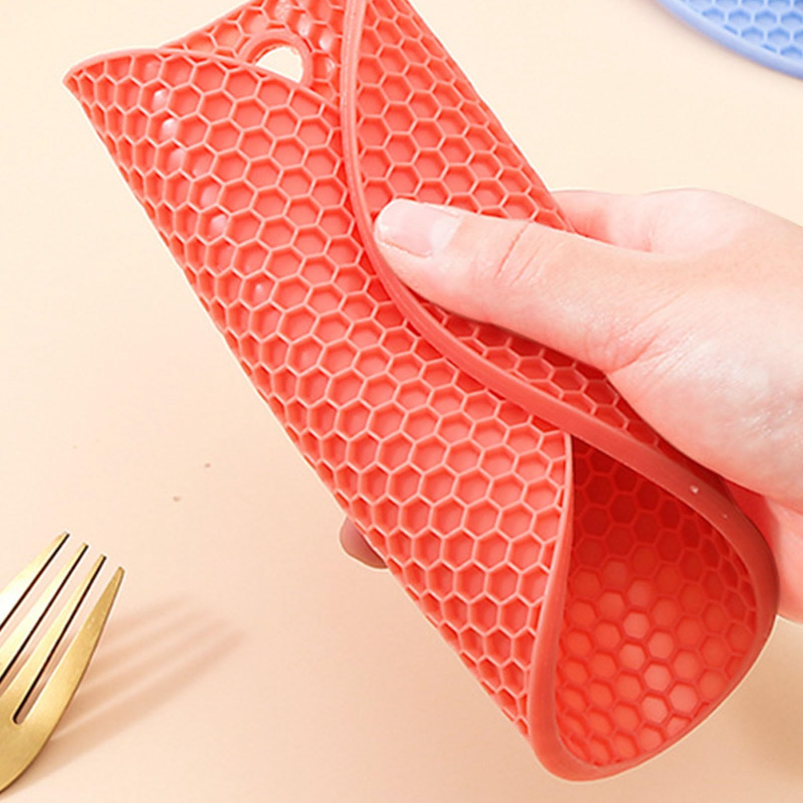 Antislip siliconen placemat 'Crèmewit' - Onderlegger - Wolk - Baby