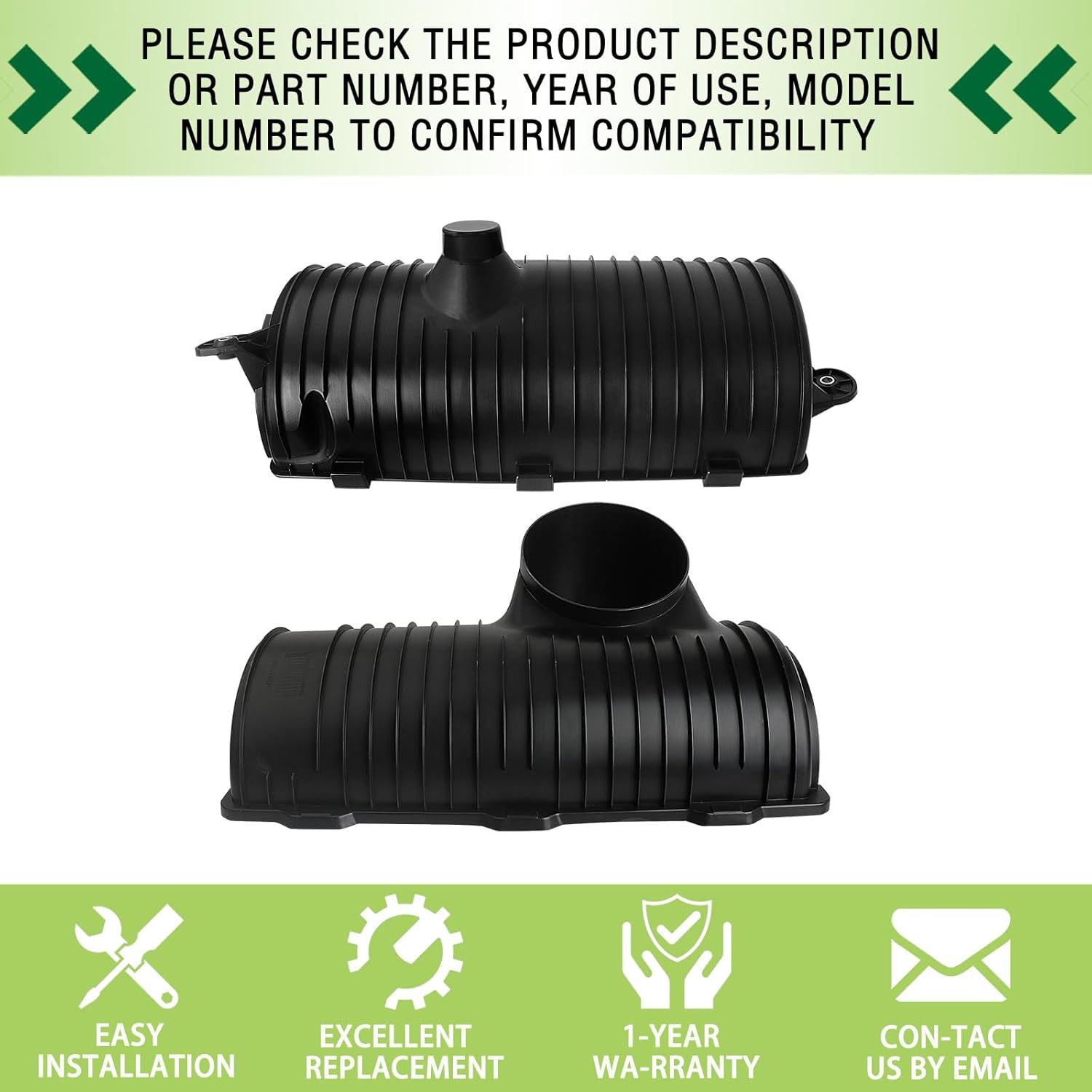 Upper & Lower Air Cleaner Housing Kit Compatible with 2003-2009 Chevy C4500 C5500 Kodiak,GMC C4500 C5500 Topkick Replaces 88983088 88983089