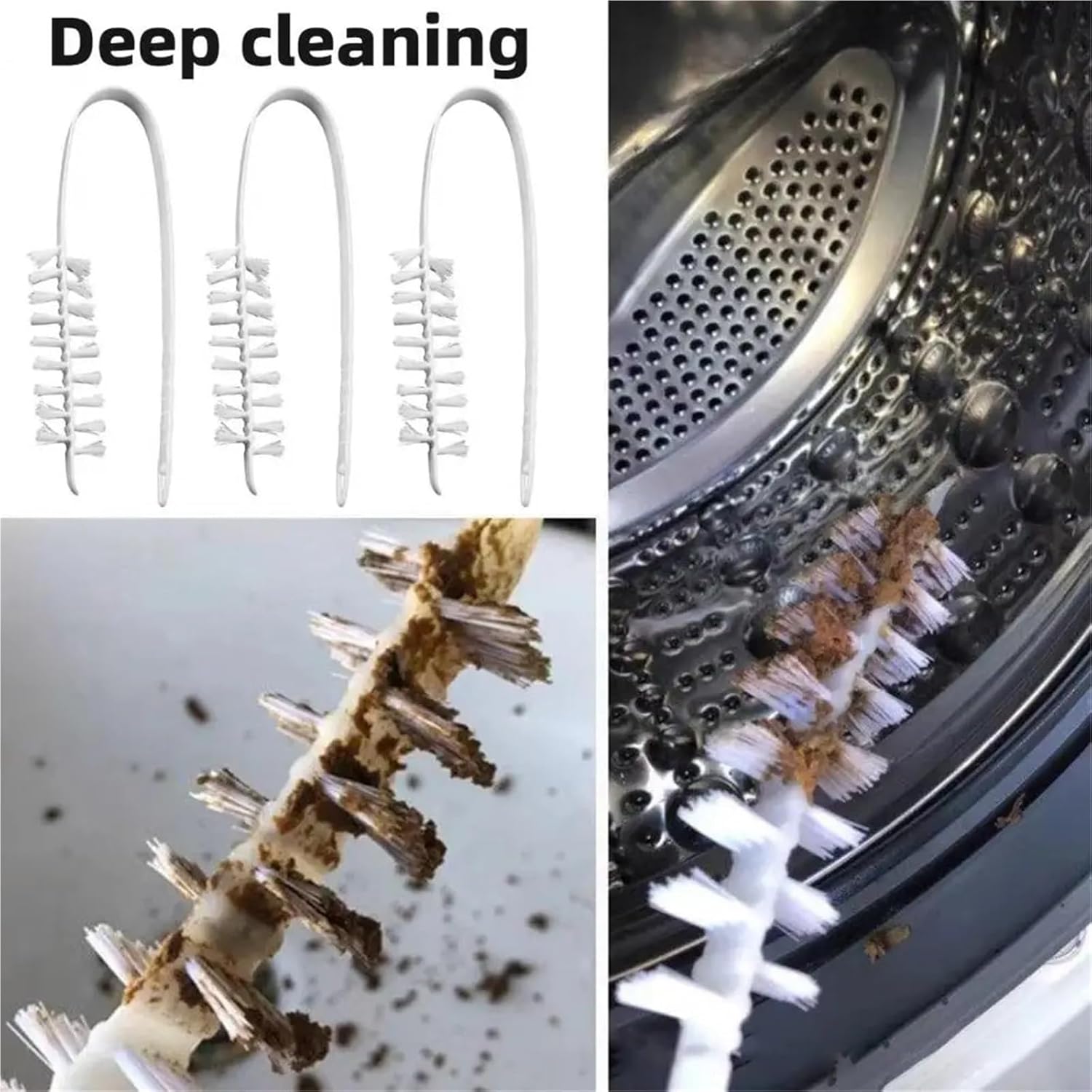 Dryer Vent Cleaner Kit 8/15pcs Washing Machine Cleaning Brush,360 Degree Bendable Tools for Effective Dirt Removal(20pcs)