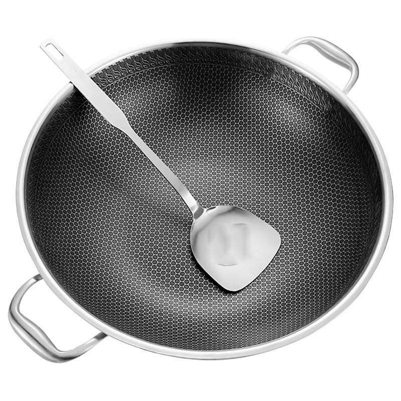Wok grande con mango desmontable antiadherente 44 cm miniatura 3
