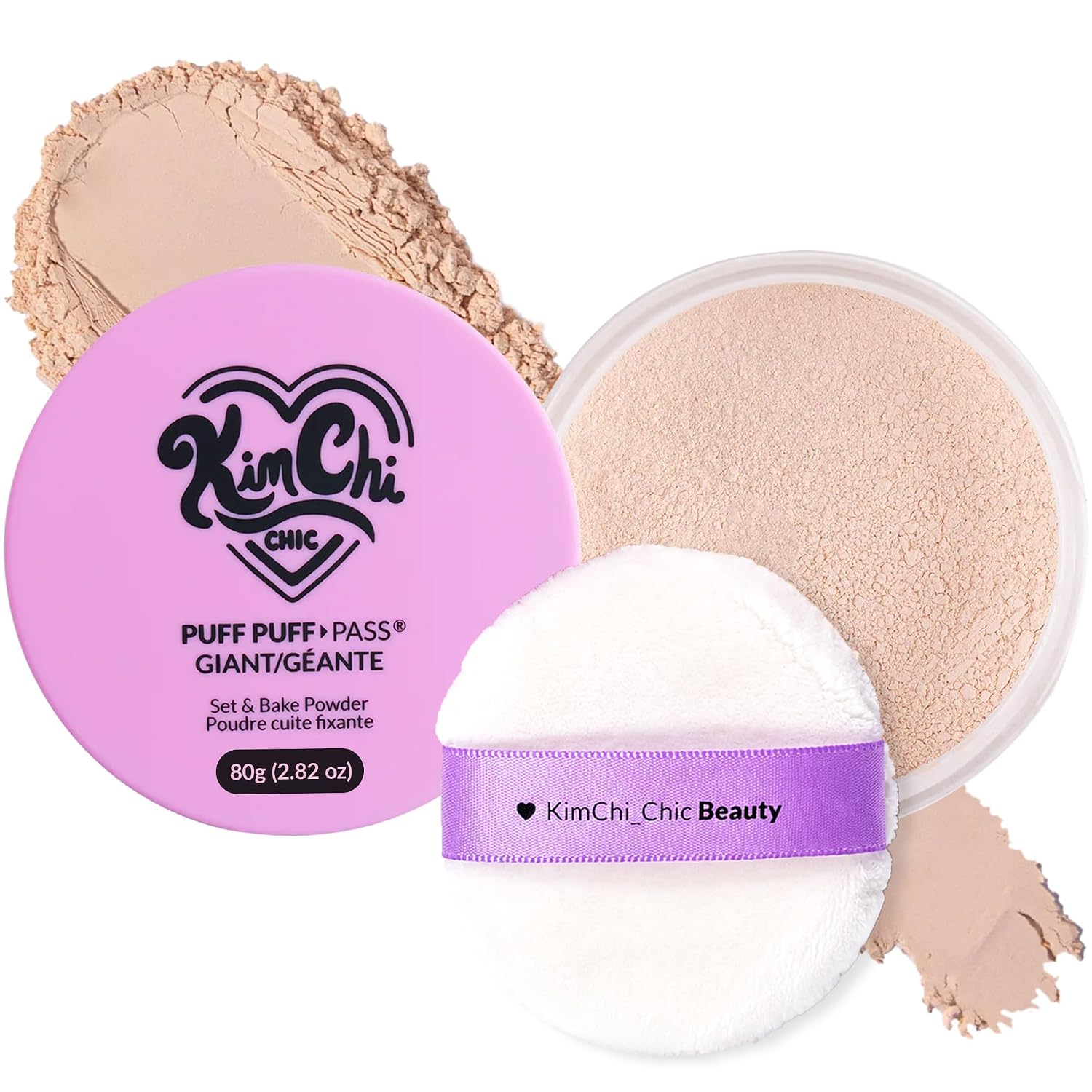 KimChiChic Beauty Puff Puff Pass Set & Bake Loose Setting Powder Makeup
