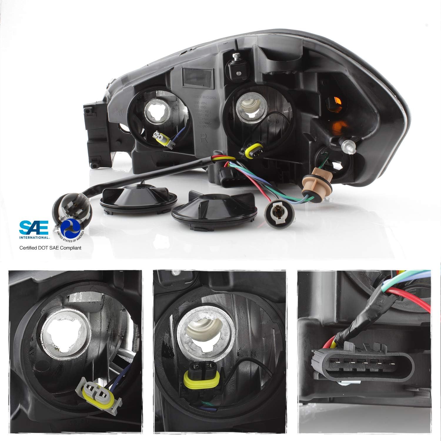 AKKON - Fits 2006-2013 Chevy Impala 14-16 Impala Limited 06-07 Monte Carlo [OE Style] Headlight Headlamp For Passenger Right
