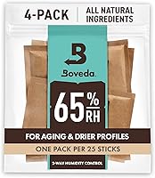 Vista 20 de Boveda For Seasoning Two-Way Humidity Control Packs – 84% RH to Season Wood Humidifier Boxes – Size 60 – 12 Pack – Individually Wrapped Seasoning