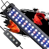 Vista 12 de Pawfly Luz LED de acuario de 6 W para peceras de peces de 6" a 10" Luz de tanque de peces extensible con luces brillantes de espectro completo
