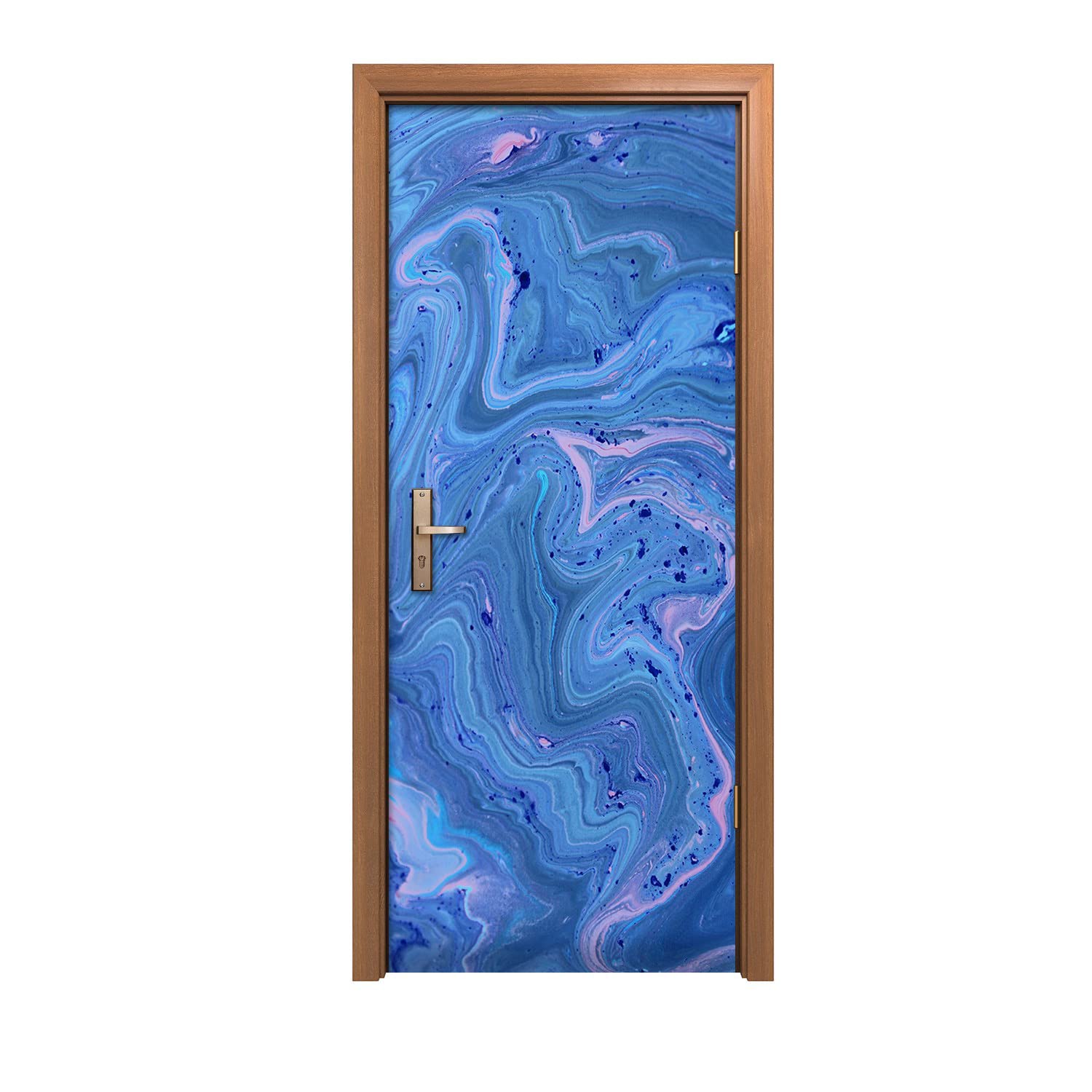 Autocollant de porte 80x200cm pour masquer les défauts d'une porte abîmée