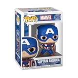 Funko Pop Marvel - Captain America - Marvel Comics - Collectable Vinyl Figure - Gift Idea - Official Merchandise - Toys for Kids & Adults - Superheroes Fans - Model Figure for Collectors and Display