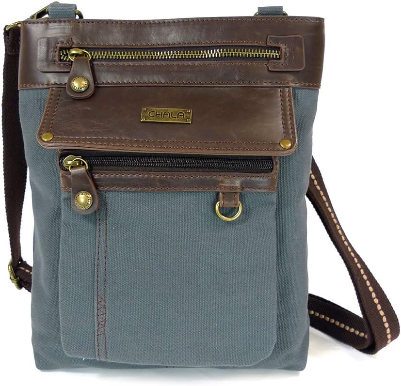 Chala GEMINI Crossbody PU Leather Messenger Bag Indigo - Blue Dragonfly