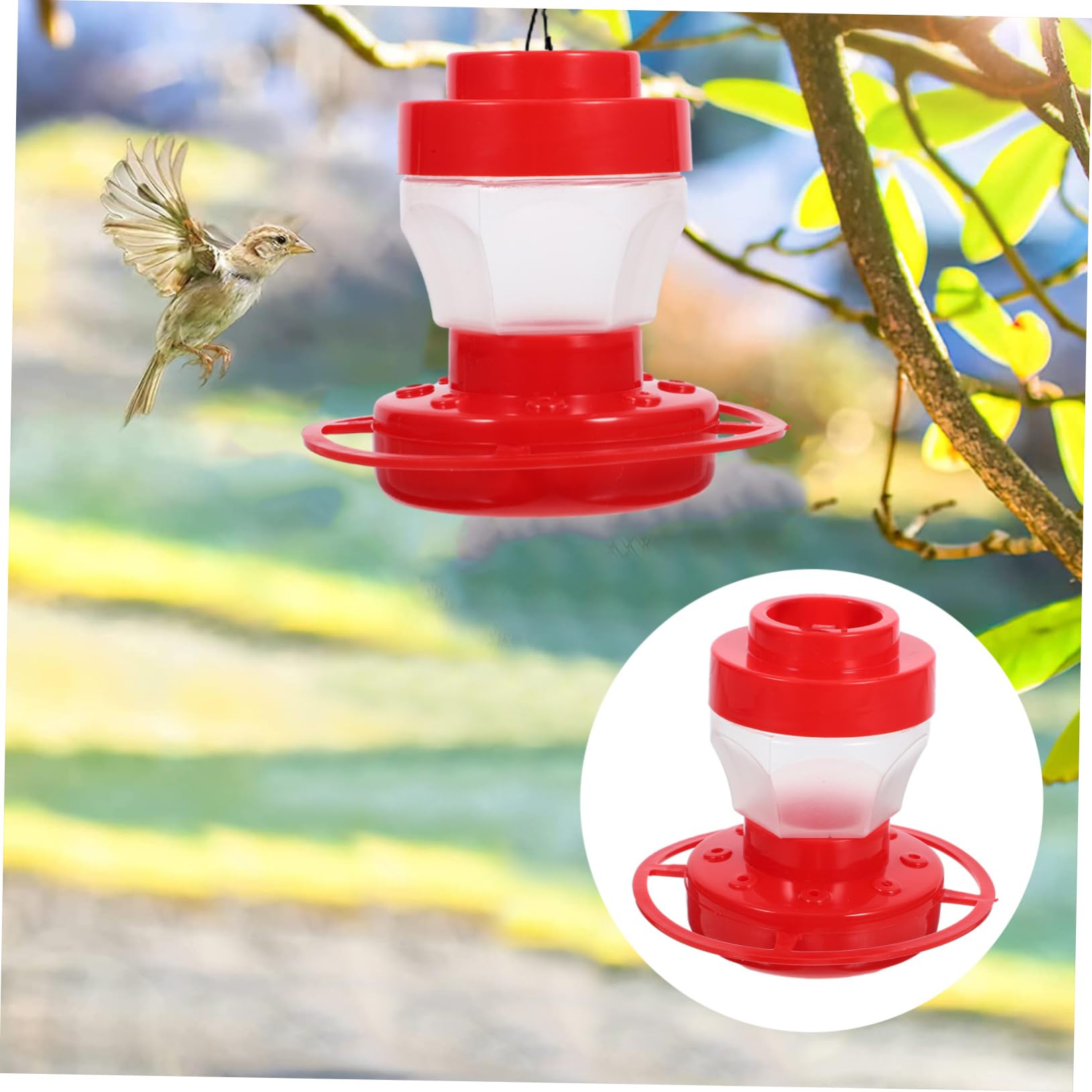 POPETPOP 4 Comederos para Pájaros para Patio Aire Comederos para Pájaros Colgantes Contenedores De Comida para Contenedor De Forraje para para
