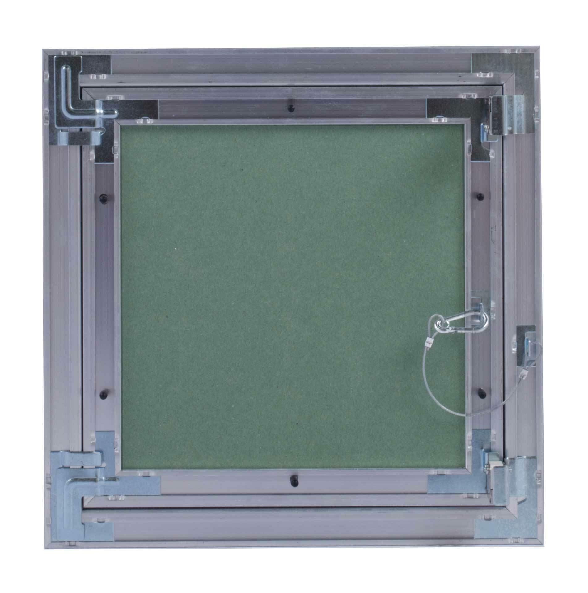 Revisionsklappe Trockenbau 350 x 600 mm – Revisionstür - Wartungsklappe mit 12,5 mm imprägnierter GK-Einlage und Druckverschluss – aus korrosionsbeständigem Aluminium – befliesbar – MW multi werkzeug
