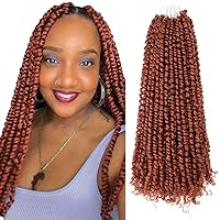 Vista 75 de BOHOBABE Cabello de Ganchillo Pre-retorcido Passion Twist de 14 Pulgadas Cabello Corto Ombré Gris Pre-enrollado de Ganchillo Passion Twist