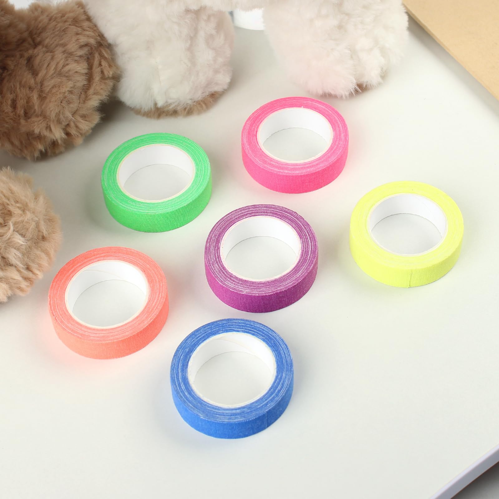 Nastro Fluorescente UV Per Feste - 6 Rotoli Neon Da 5m | Reagisce Alla Luce Nera | Nero/Blu/Rosa - Foto 7