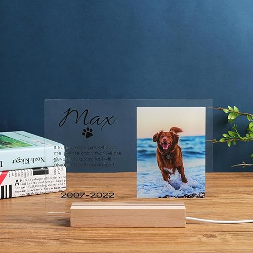 Vista 25 de Marco de fotos conmemorativo personalizado para mascotas, marco de fotos conmemorativo para mascotas, regalo de pérdida de mascotas, regalo de duelo