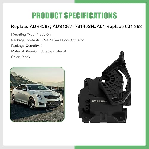 Miniatura 2 de SCITOO Reemplazo de actuador de puerta de mezcla de calentador HVAC para Acura para MDX 2007-2013, para Honda para Odyssey 2005-2010, para Honda