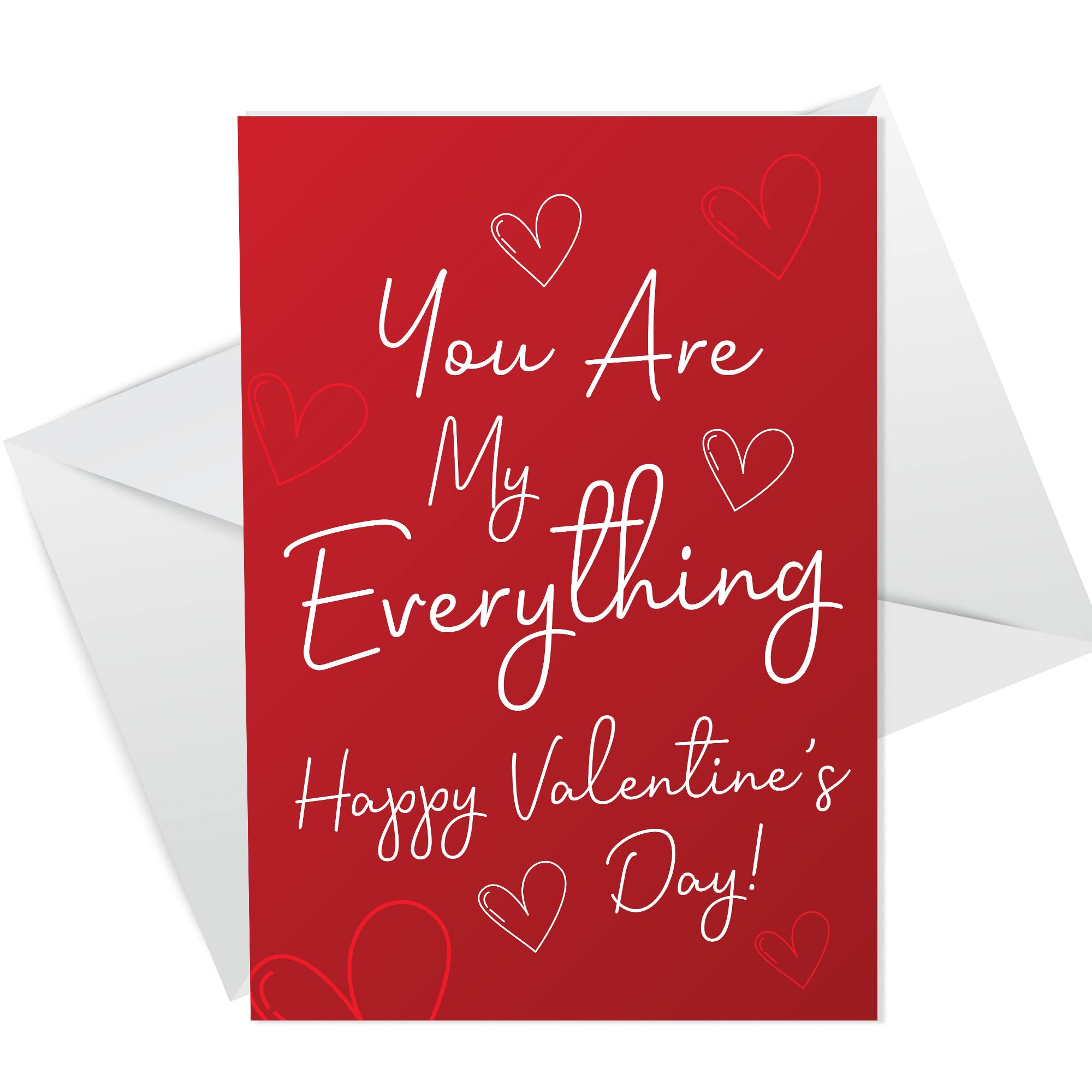 RED OCEAN Cute Valentines Day Card For Her Him Valentine's Card For Boyfriend Girlfriend