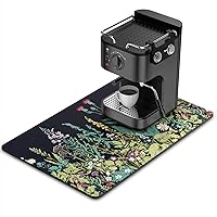 Vista 31 de Rnivvi Tapete de café, de 16 x 24 pulgadas, tapetes para barra de café para accesorios y organizador de estación de máquina de espresso, almohadilla