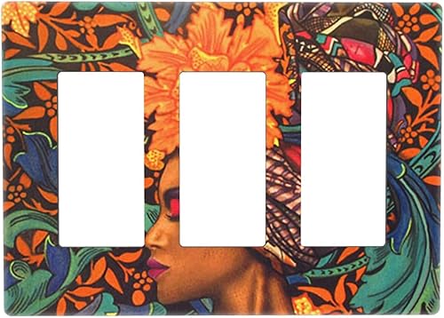 Miniatura 134 de 70s Retro Sun 1 Gang Outlet Covers Dúplex Receptáculo Hippie Hongo Placa de pared Decorativa Boho Sol Sunrise placa frontal Placa de interruptor