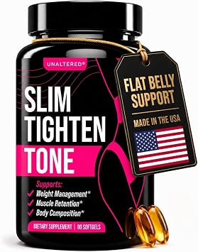 UNALTERED Belly Fat Burner for Women - Slim Waist, Lose Stomach Fat, Reduce Bloating - Natural Weight Loss Pills, Appetite Suppressant, Metabolism Booster - 90 Capsules