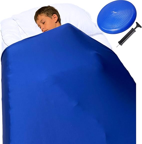Sensory Compression Blanket for Kids Plus Wobble Seat
