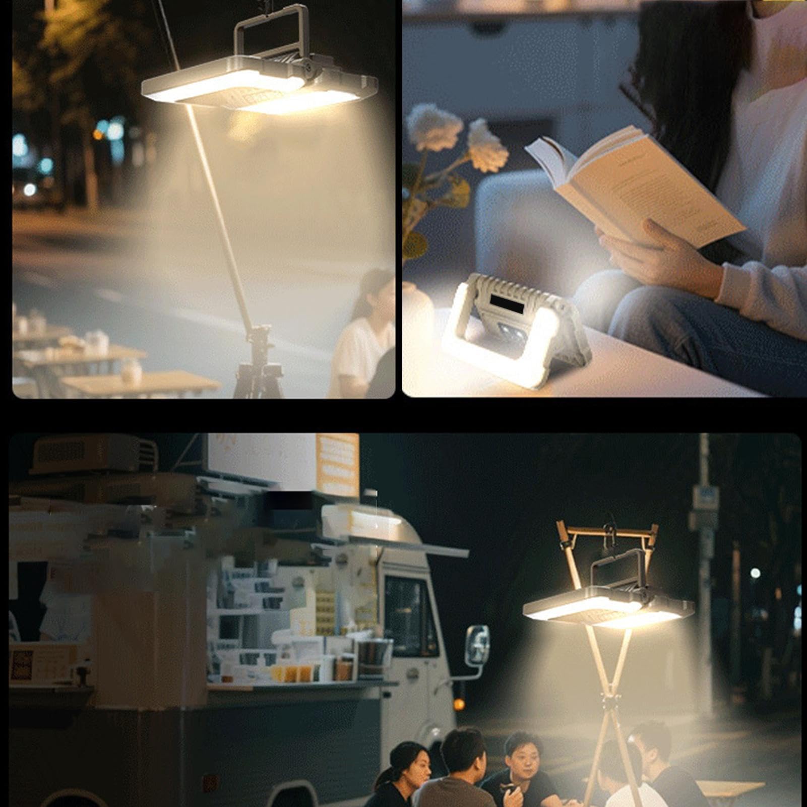 Luce LED Portatile 1000LM 5 Modalità Portatile Impermeabile Pieghevole | da Campeggio LED per Palestra Auto Officina Ispezione Pesca Saldatura Verniciatura e Altri