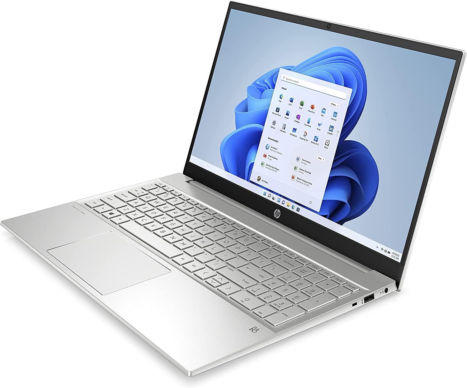 HP - PC Pavilion 15-eh1019nl Notebook, AMD Ryzen 7 5700U, RAM 8 GB, SSD 512 GB, Grafica AMD Radeon, Windows 11 Home, Display 15.6” FHD IPS, Audio Bang Olfusen, Lettore Impronte Digitali, Argento HP - PC Pavilion 15-eh1019nl Notebook, AMD Ryzen 7 5700U, RAM 8 GB, SSD 512 GB, Grafica AMD Radeon, Windows 11 Home, Display 15.6” FHD IPS, Audio Bang Olfusen, Lettore Impronte Digitali, Argento