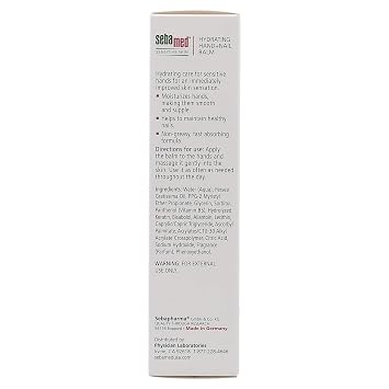 Sebamed Hand and Nail Balm pH 5.5 for Sensitive Skin Hypoallergenic Non-greasy Dermatologist Recommended Moisturizer 2.6 Fluid Ounces (75mL)