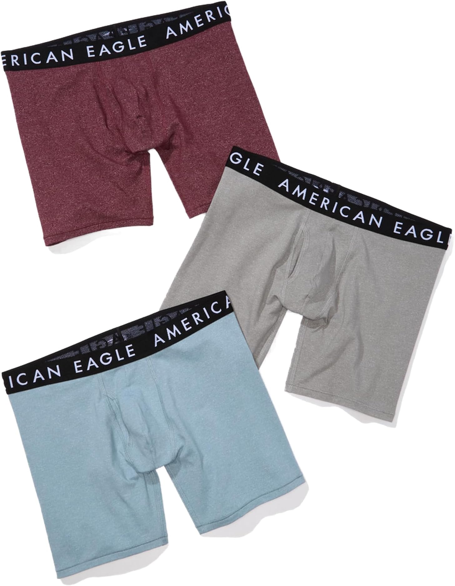 American EagleMens U-0235-3891-900 Aeo 6" Classic Boxer Brief 3-Pack