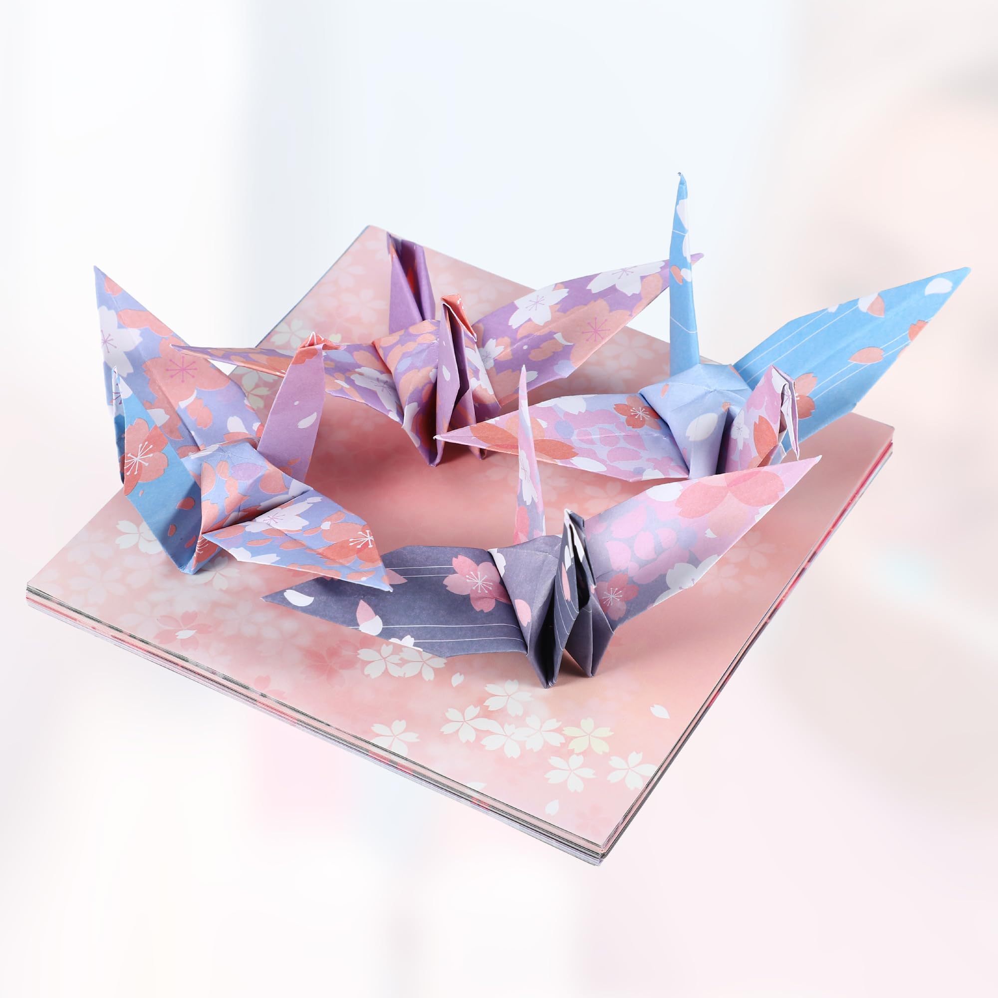 20 Pièces Papier Fleur De Cerisier Papier Japonais Double Face Papier