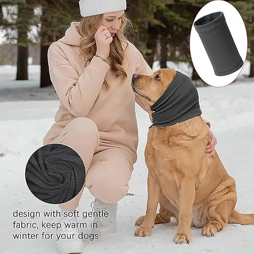 Miniatura 6 de Cubierta para orejas de perro, cubiertas para orejas de mascotas para baño, calentador de cuello y orejas para perros gatos, la herramienta de aseo