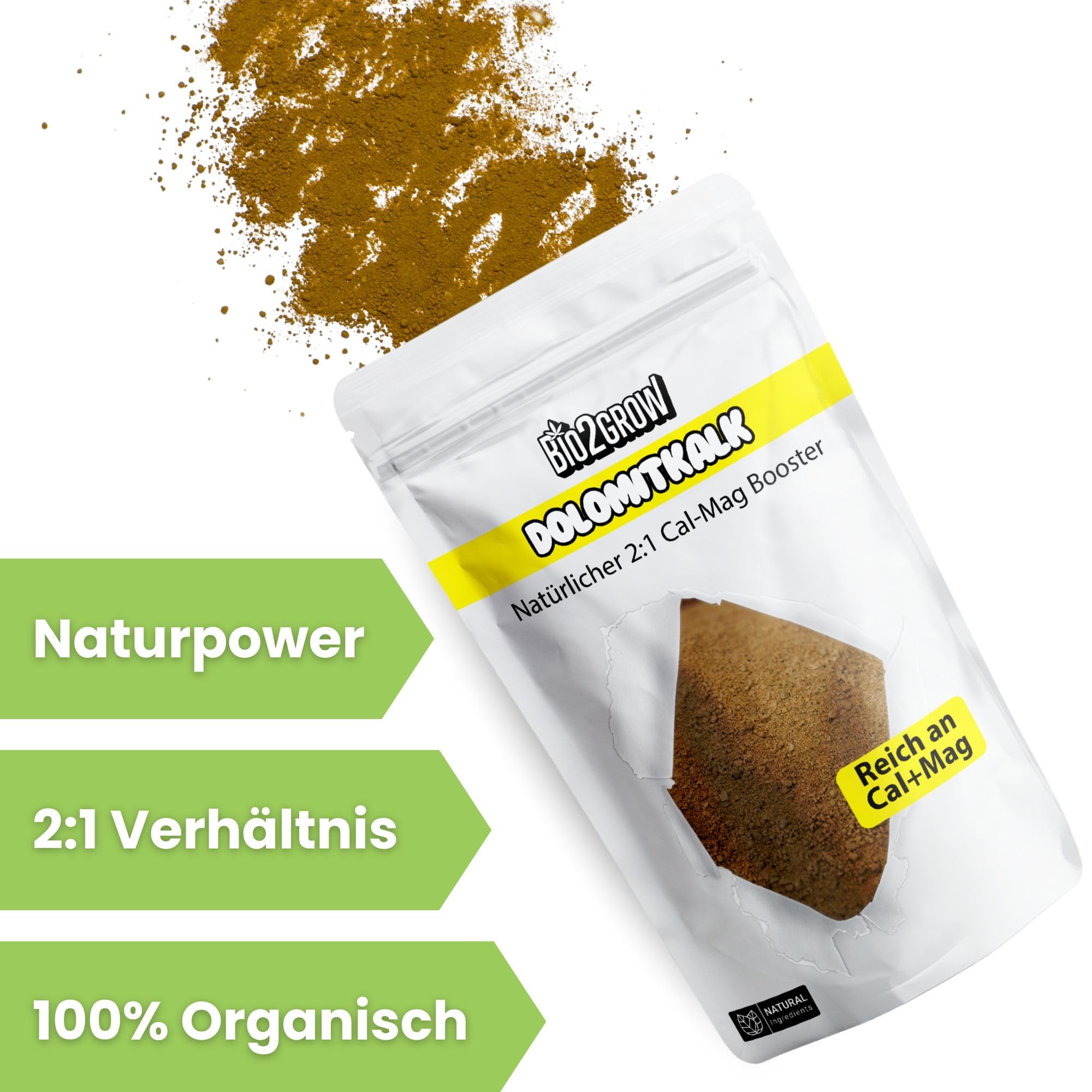 Dolomitkalk 5KG – Magnesium und Calcium für Bodenverbesserung, pH-Wert-Regulierung und gesundes Wachstum