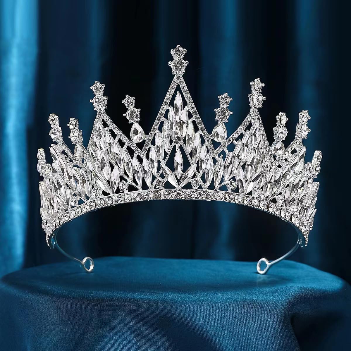 Queen Crown for Women，Princess Crown Tiara for Bride，Rhinestone Headpiece and Crowns for Women Headband for Birthday Prom Pageant Cosplay Party Celebration