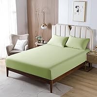 Vista 231 de HENGWEITEXT 18 Inch Cal King Sheets Deep Pocket,4 Piece Sheet Set Breathable and Cooling,Microfiber Sheet Set Deep Pocket,Wrinkle Free Shrinkage &