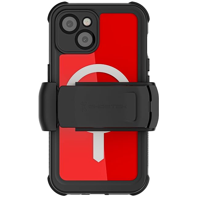 Ghostek Ghostek NAUTICAL iPhone 14 Waterproof Case with Screen Protector, Belt Clip, MagSafe Magnetic Compatible Extreme Tough Heavy Duty Protection Phone Cover Designed for 2022 Apple iPhone14 (6.1") (Clear)