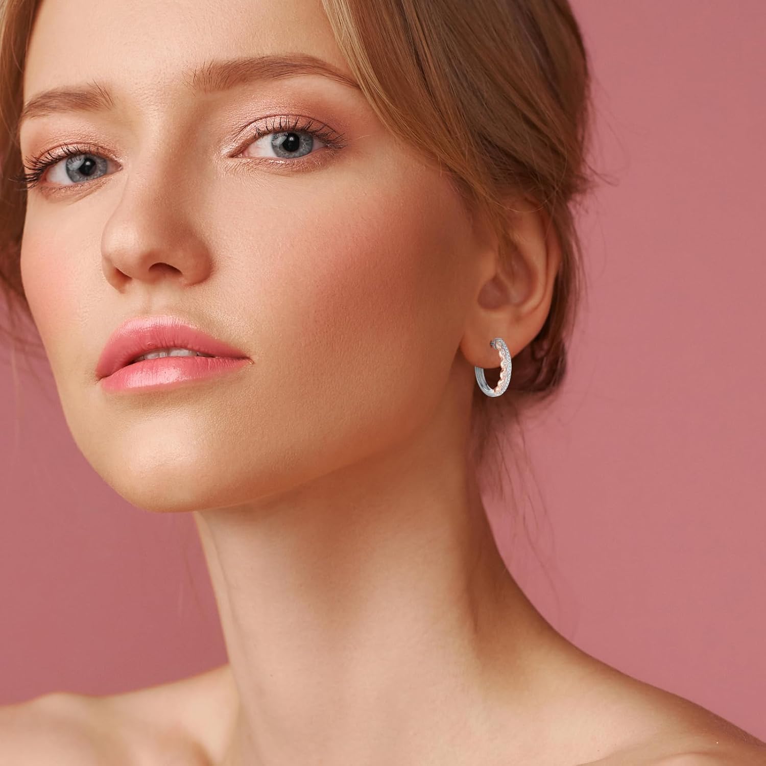 Huggie Earrings for Women Earrings Hoop Stud Sterling Silver Earring Jewelry - Image 4