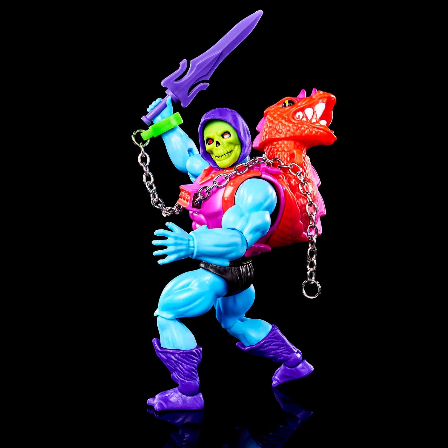 Masters of the Universe Origins Action Figure with Accessories, Deluxe Dragon Blast Skeletor 5.5-in MOTU Collectible