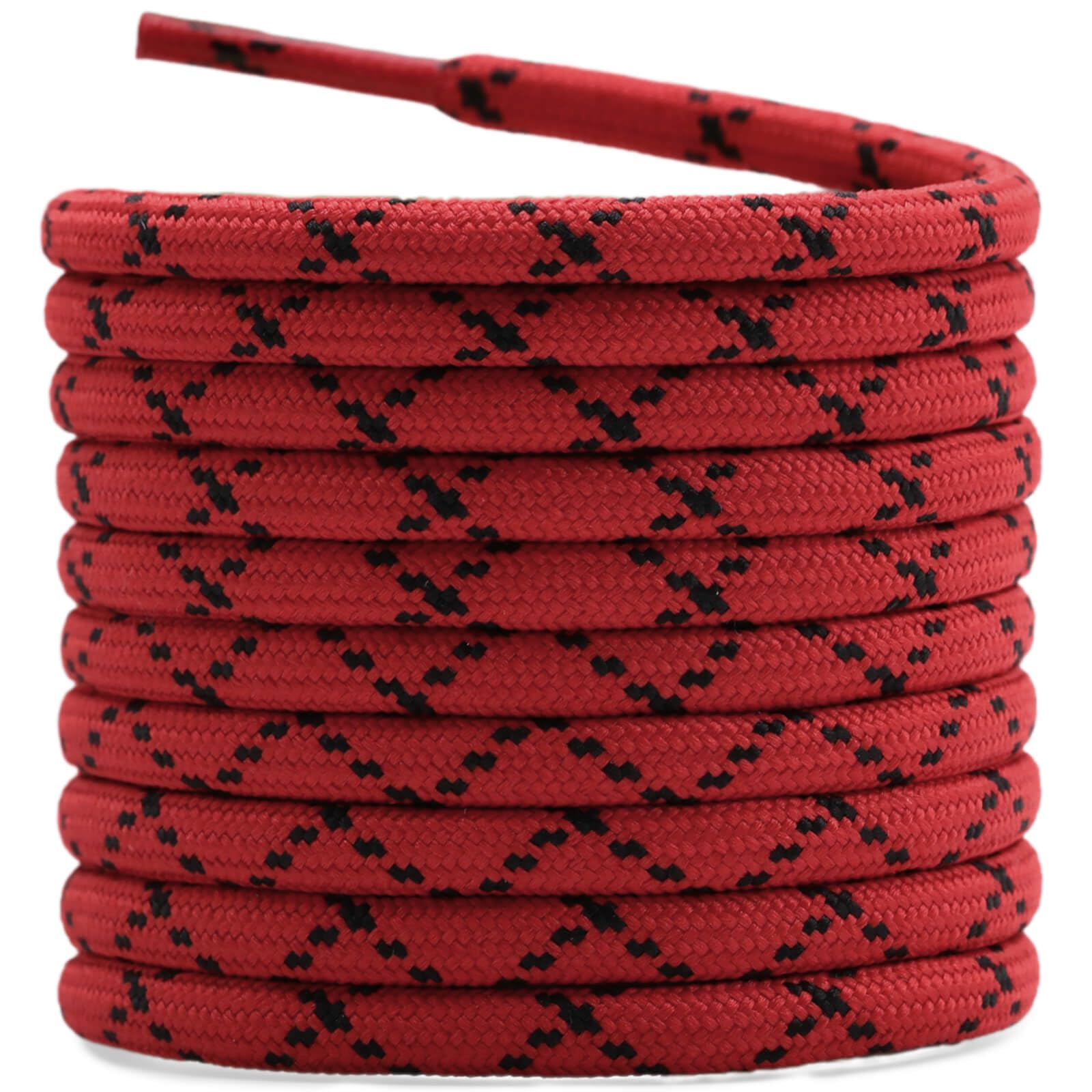 DELELE Hiking Shoe Laces for Boots, 2 Pair Round Boot Laces Heavy Duty, Work Shoelaces Strings