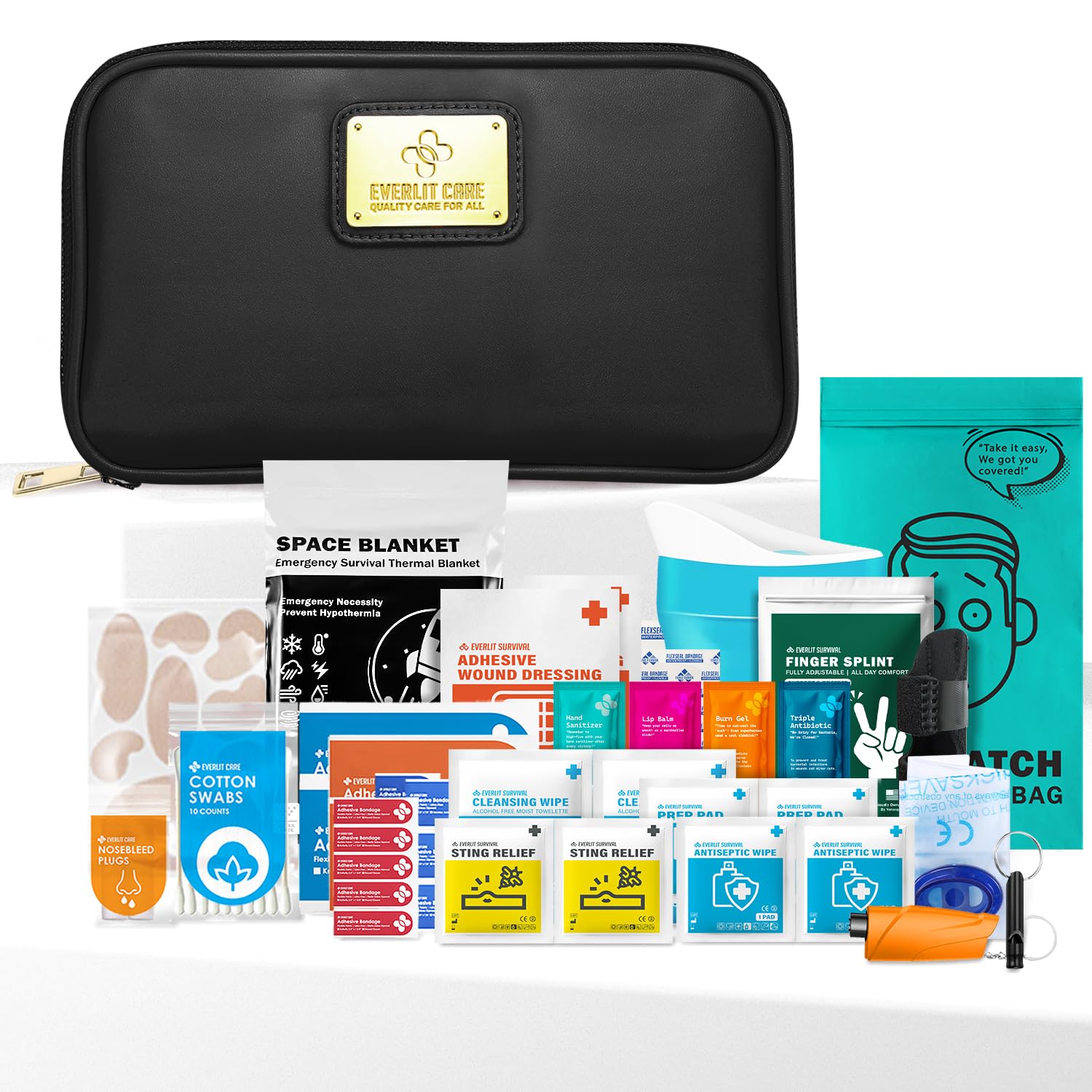 Amazon.com: EVERLIT CARE Car First Aid Kit with Emergency Supplies