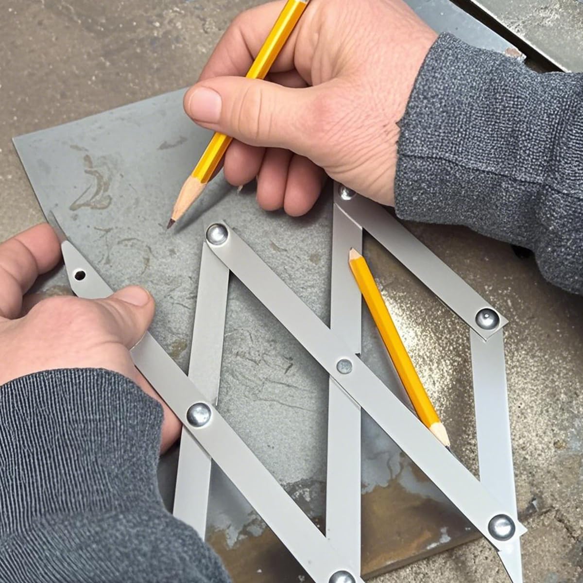 Qicai Xiaolu Picket Master Pro 3 Center Finder Tool Center Finder Woodworking Construction Master Pro Precision Measuring Instruments for Professional Carpentry & Building Projects