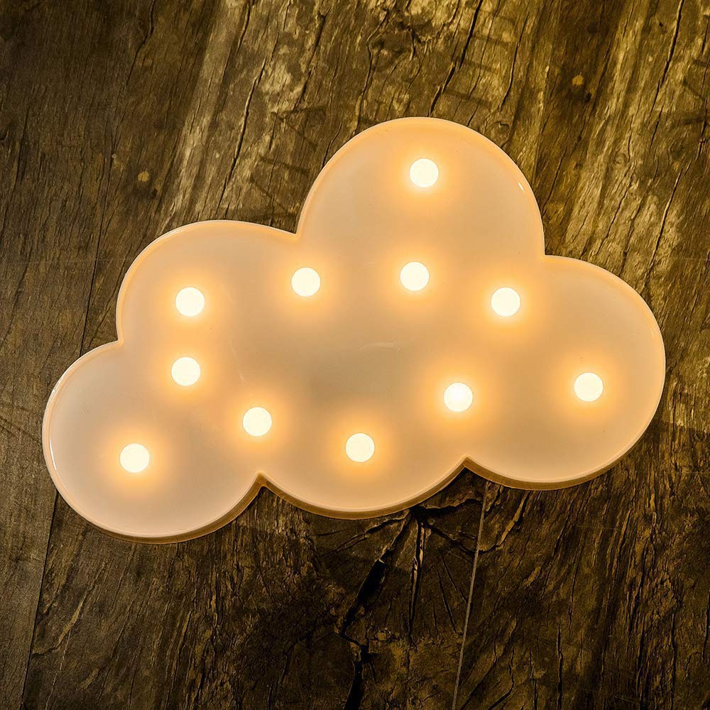 Perfect Pricee Powered LED Marquee Letter Lights, Warm White (Cloud)