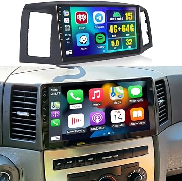 [Fuluku]4+64GB 10.1"Android 15 Car Radio for Jeep Grand Cherokee 2004-2007