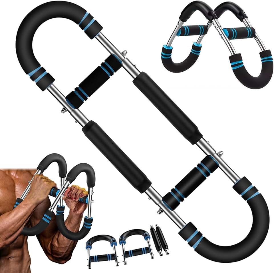 Aparelho de Exercícios Twister para Braços, Ajustável de 27 A 45 Kg (60 A 100 Lb), para Treinamento de Força No Peito E Braços, Portátil, para Uso Doméstico.