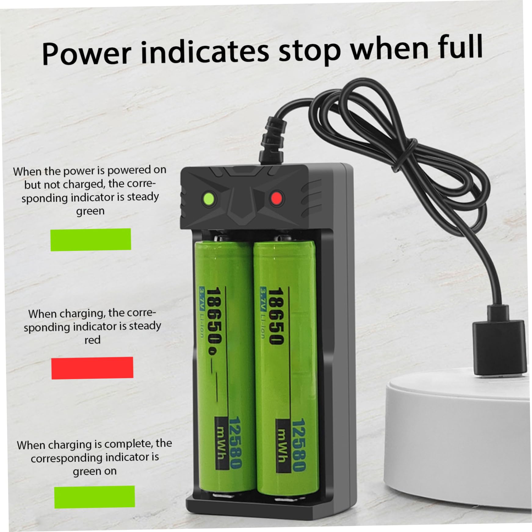 18650 Li-ion 3200mAh oplaadbare batterij 2 stuks Panasonic