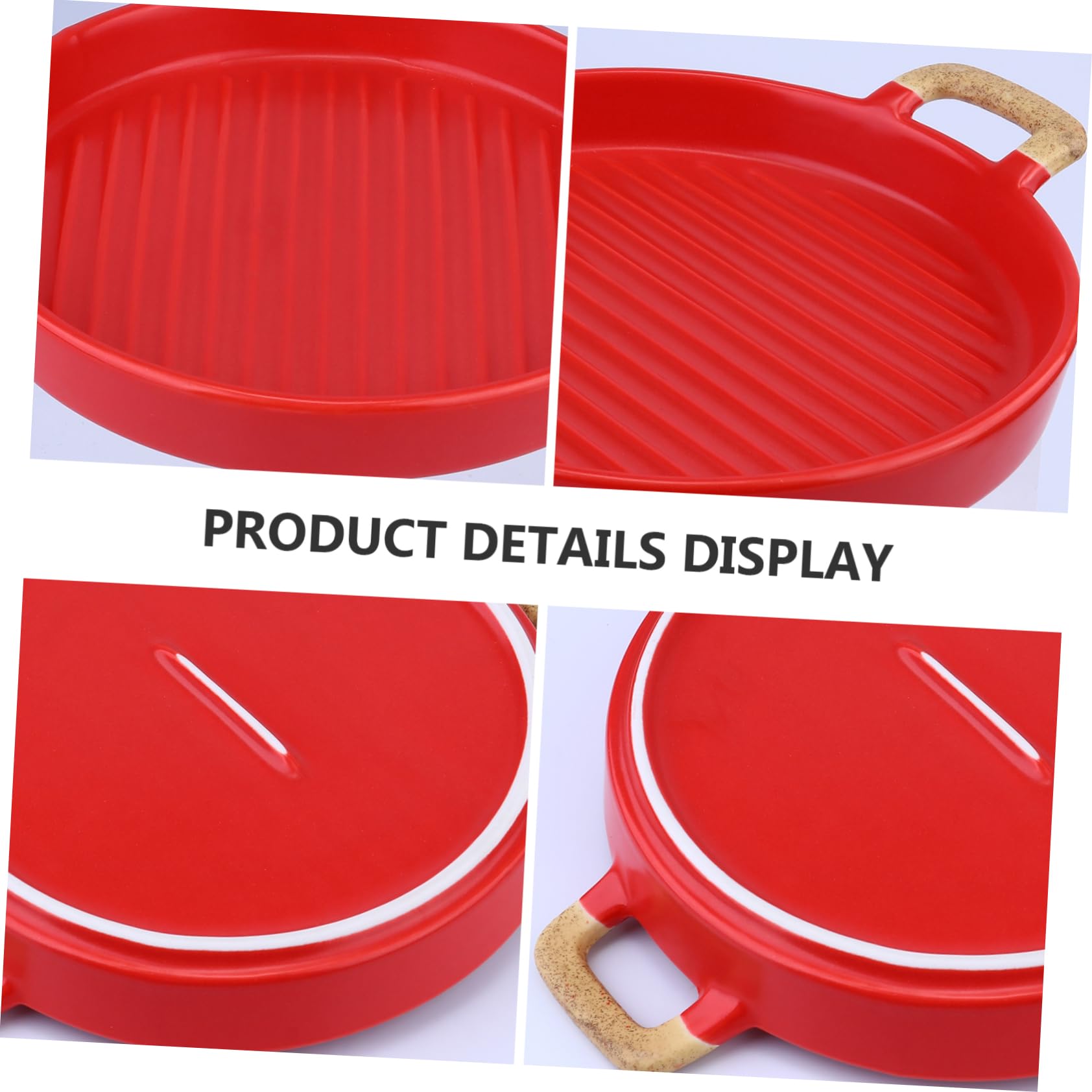 PRETYZOOM 1Pc Ceramic Dessert Plate Elegant Matte Salad Dish for Fruits and Western Cuisine for Entertaining and Everyday Use Sturdy and Easy to Clean