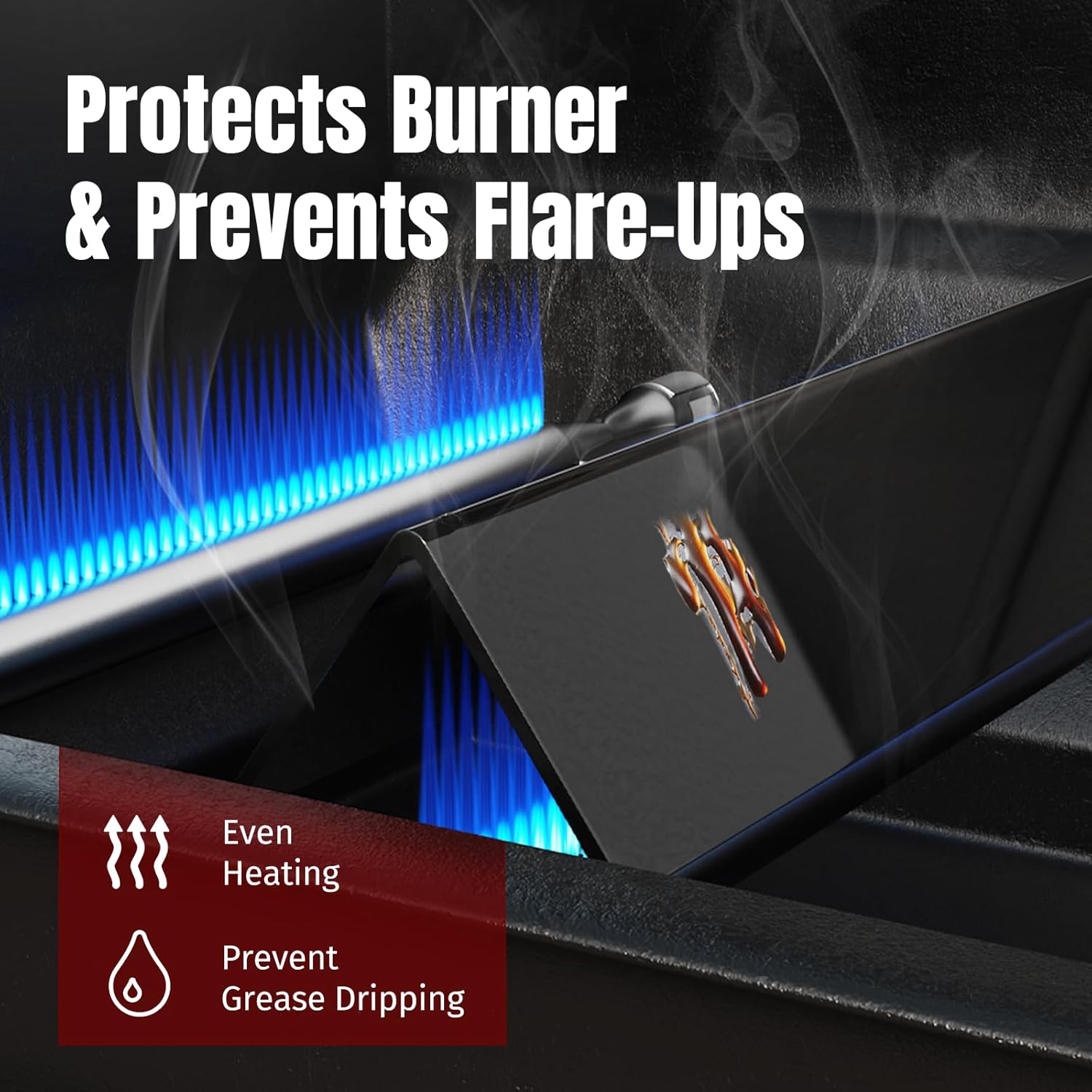 SHINESTAR Grill Parts for Weber Spirit I & II 200 Series, E/S 210 220 and GS4 II 200 Series with Front Control,Replacement for 15.3" Weber Spirit Flavorizer Bars 7635 & 18" Burner Tubes Set 69785